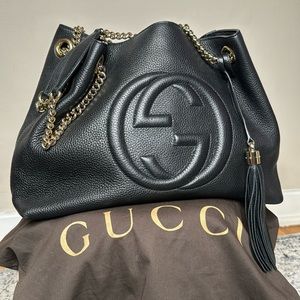 Gucci Soho Chain Strap Shoulder Bag Leather Medium